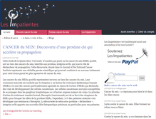 Tablet Screenshot of lesimpatientes.com